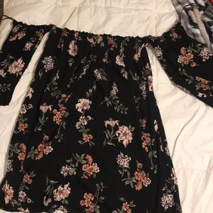 Off the shoulder dress! Like new only worn once!